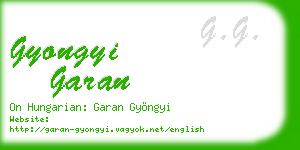 gyongyi garan business card